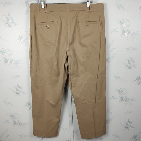Talbots Curvy Tan Capri Pants 16 - Picture 4 of 10